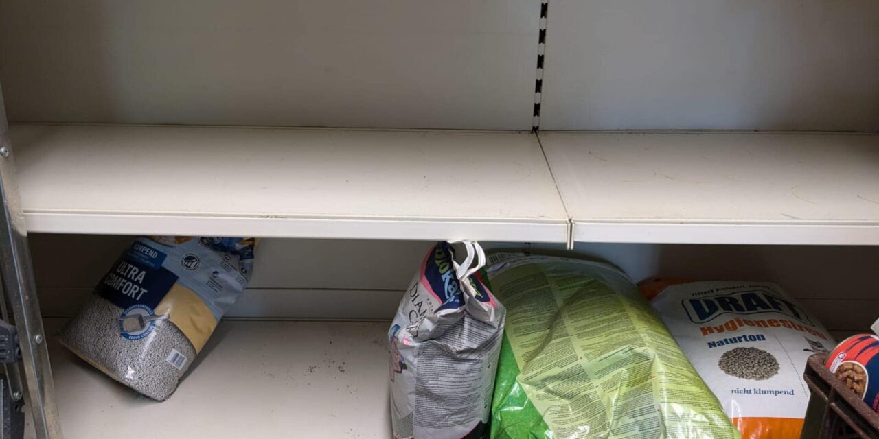 Die Regale sind leer… das Tierheim ist voll
