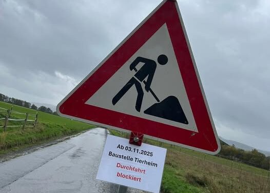 Einschränkungen aufgrund des Umbaus