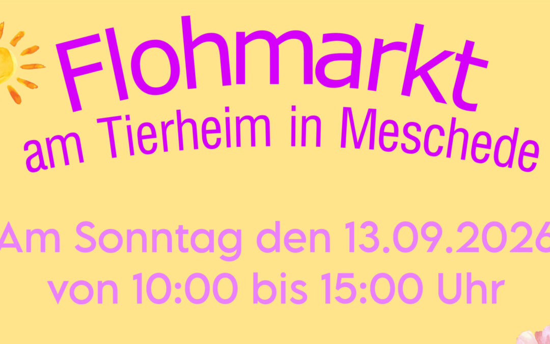 Flohmarkt rund ums Tier